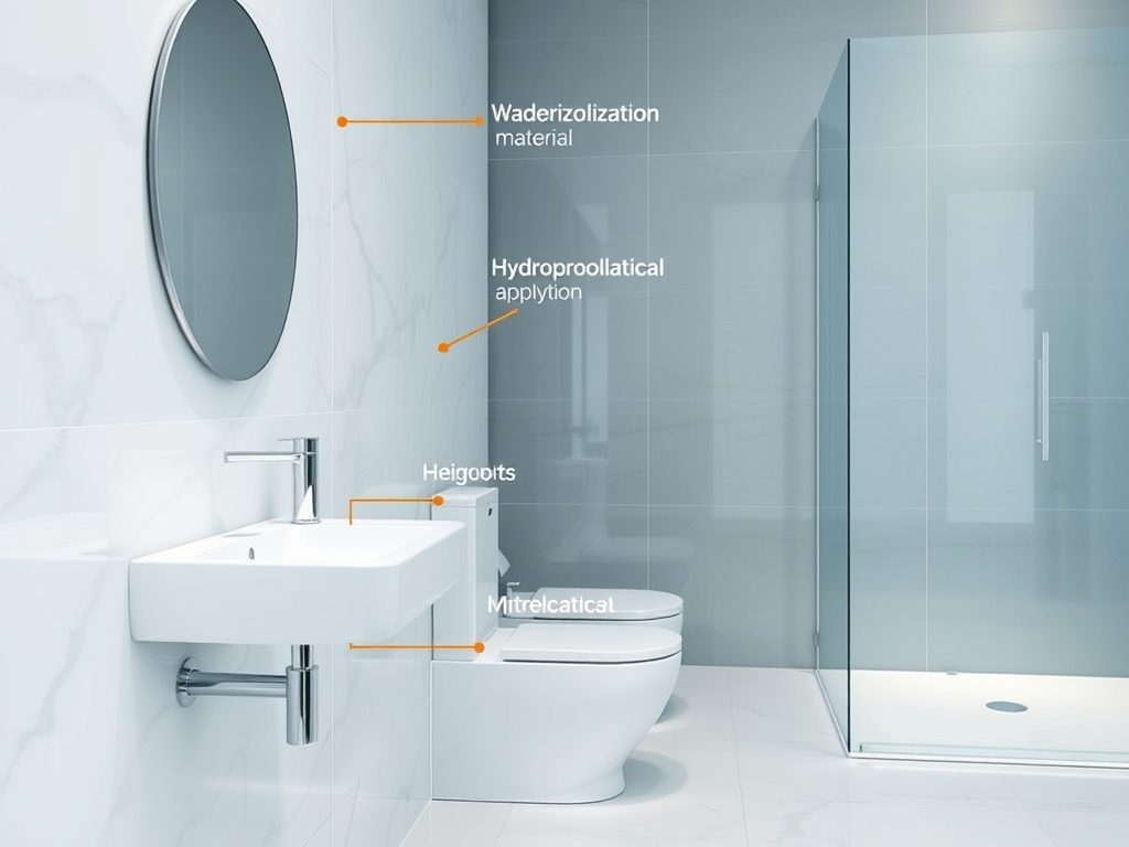 Hydroizolacja ścian w strefie mokrej łazienki: jak dobrać wysokość zabezpieczenia w zależności od miejsca i ryzyka wilgoci
