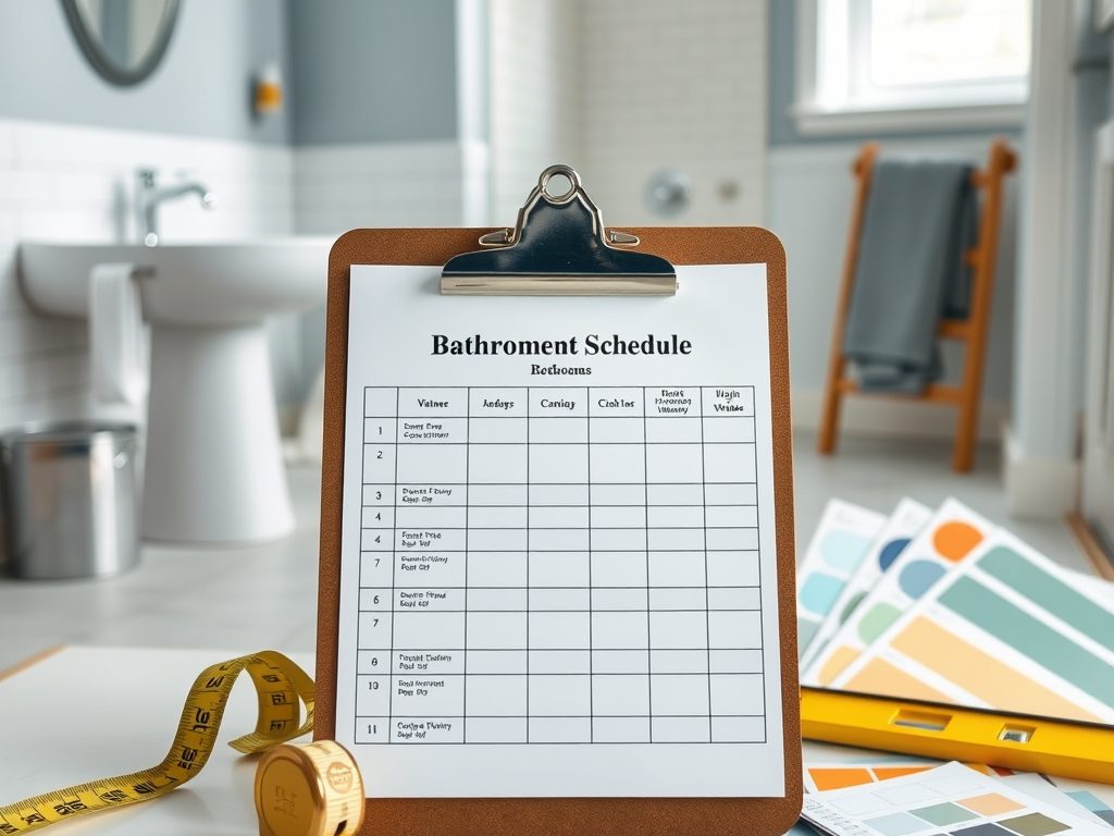 Harmonogram remontu łazienki: jak zaplanować kolejne etapy, by uniknąć opóźnień i problemów